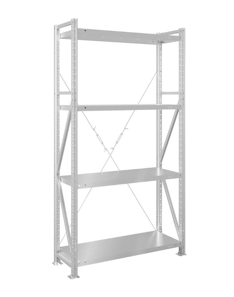 Стеллаж MS U 2500x1500x500 4 полки (150 кг, металл) купить в Томске