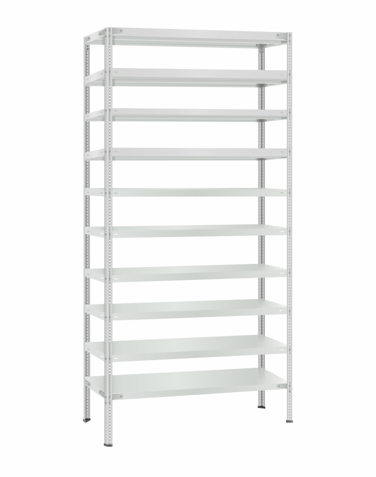 Стеллаж металлический Титан МС-500 3000х1000х400 10 полок купить в Томске Стеллаж металлический Титан МС-500 3000х1000х400 10 полок купить в Томске