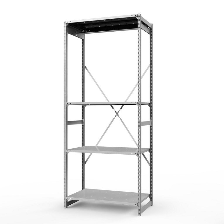 Стеллаж металлический ТСУ Универсал, 2500х1060х500 мм.Штанги: 1шт. Полки: металл перф. 4 шт. купить в Томске