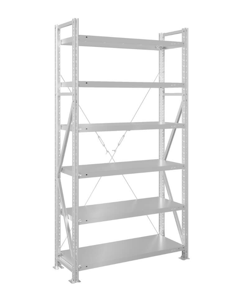 Стеллаж MS U 2000x1500x400 6 полок (250 кг, металл) купить в Томске