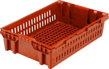 Ящик хлебный 600х400х152,5 красный вес 1,4 кг купить в Томске