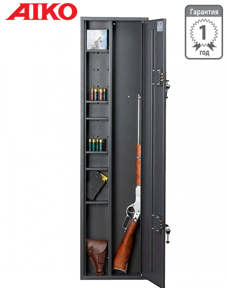 Узкий сейф для оружия Aiko Чирок 1409 (глубина 9 см) купить в Томске