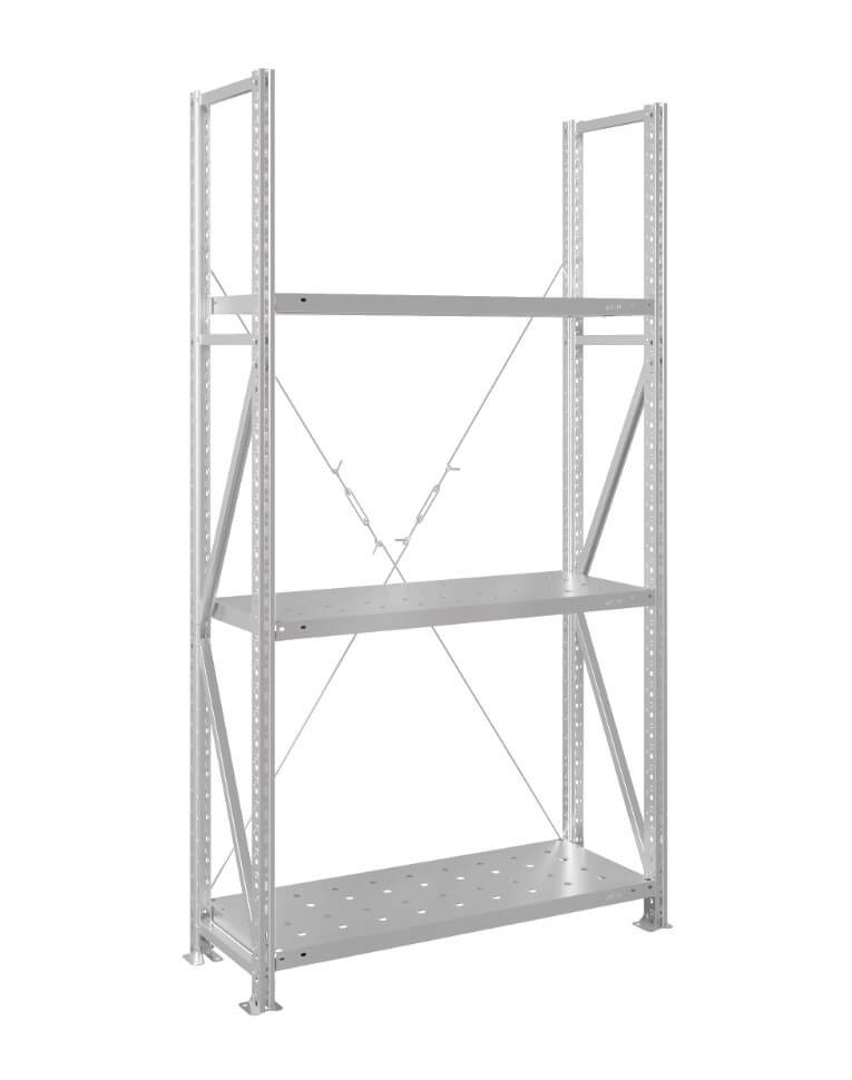 Стеллаж MS U 2500x1200x500 3 полки (280 кг, перф) купить в Томске Стеллаж MS U 2500x1200x500 3 полки (280 кг, перф) купить в Томске