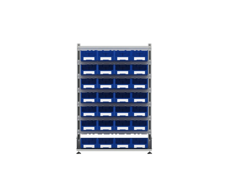 Стеллаж для пластиковых лотков SORTEX односторонний 1500x1000x450.03 купить в Томске