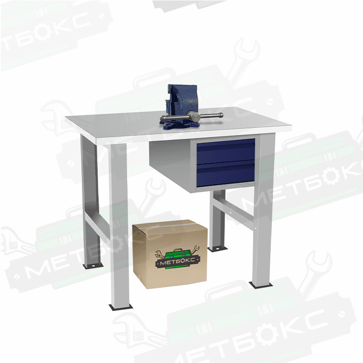 Верстак бестумбовый с подвесным ящиком ВП-Э купить в Томске