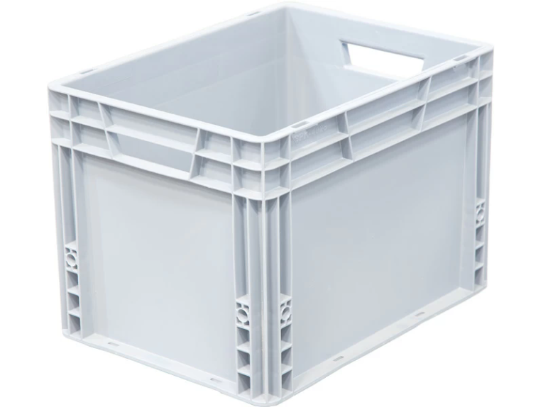 Ящик 400х300х270 сплошной, усиленное дно, цв. серый купить в Томске