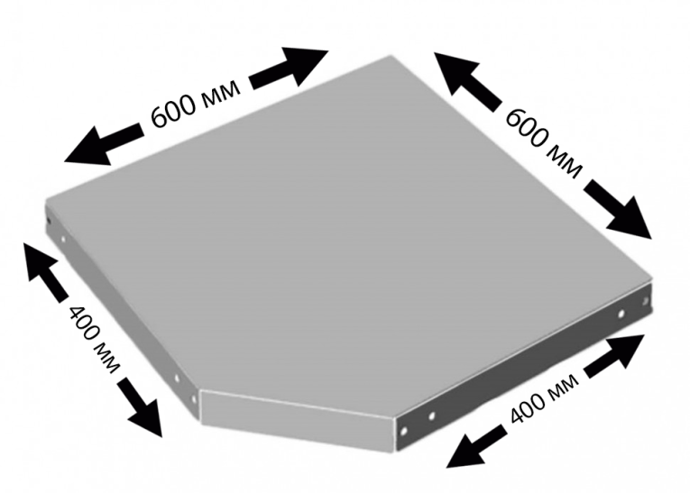 Угловая полка Практик MS 40F (600x400) купить в Томске Угловая полка Практик MS 40F (600x400) купить в Томске
