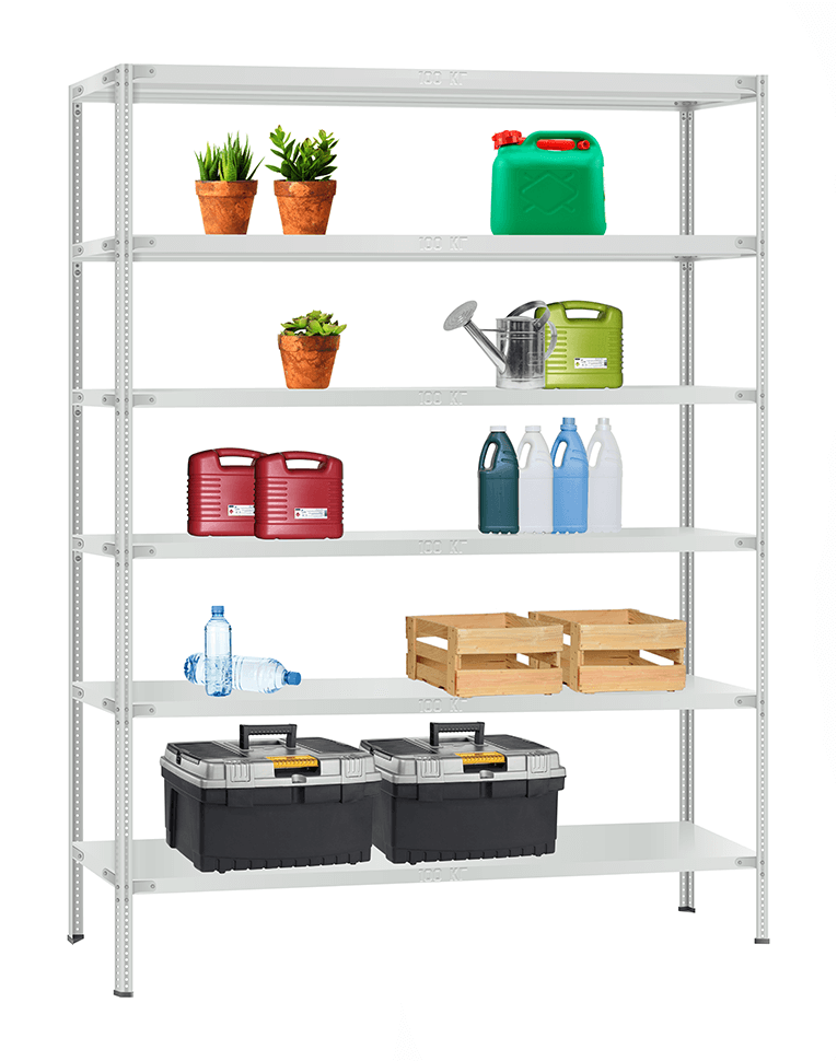 Стеллаж металлический Титан МС-900 2300x1000x500 6 полок купить в Томске Стеллаж металлический Титан МС-900 2300x1000x500 6 полок купить в Томске