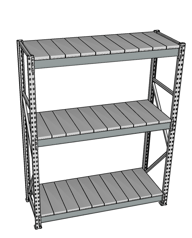 Стеллаж грузовой СГР 2500x1500x400 3 полки (металл) купить в Томске Стеллаж грузовой СГР 2500x1500x400 3 полки (металл) купить в Томске