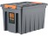 Контейнер особопрочный Rox Box PRO 70 (589х396х355 мм с крышкой и клипсами, на роликах, антрацит) купить в Томске