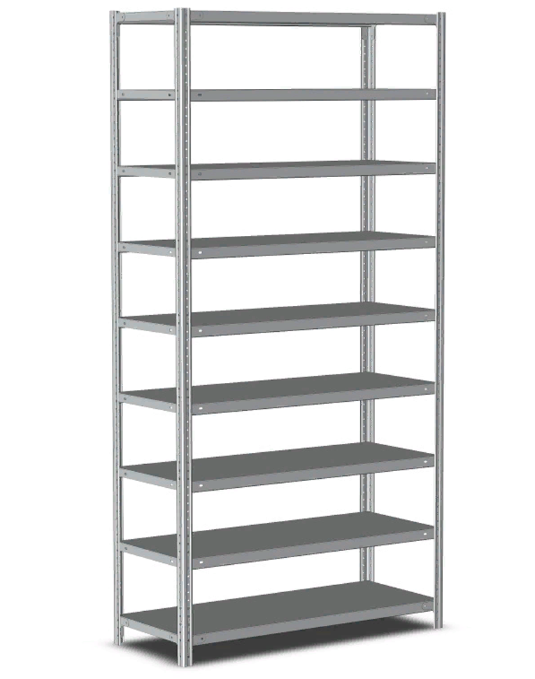 Стеллаж металлический Титан МС-500 2000х1200х600 9 полок купить в Томске Стеллаж металлический Титан МС-500 2000х1200х600 9 полок купить в Томске