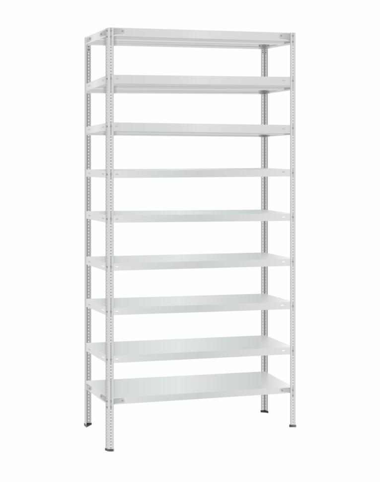 Стеллаж металлический Титан МС-500 2300х1000х400 9 полок купить в Томске Стеллаж металлический Титан МС-500 2300х1000х400 9 полок купить в Томске