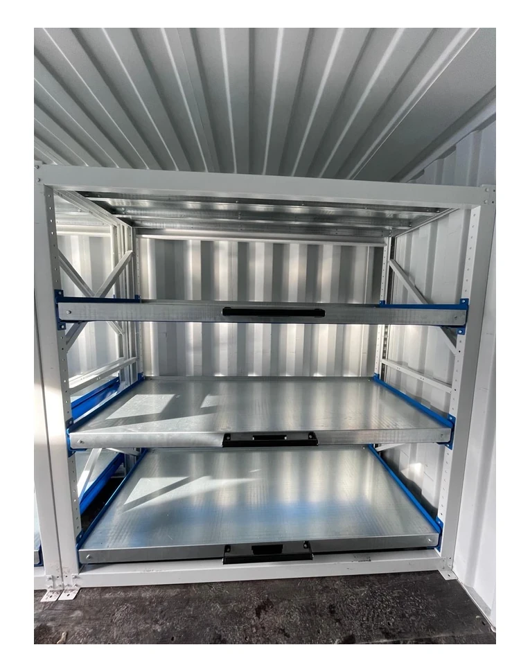 Стеллаж с выкатными платформами S-HEAVY 1000/1300 (2 яруса хранения) купить в Томске