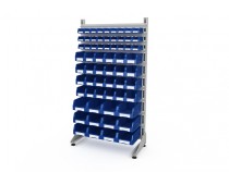 Стеллаж для пластиковых лотков SORTEX односторонний 1800x1000x450.05 Стеллаж для пластиковых лотков SORTEX односторонний 1800x1000x450.05