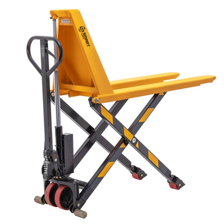 Гидравлическая тележка (рохля) SD-HL (HLT15, г/п 1500 кг, вилы 1150x550 мм, высокоподъемная 800 мм) SMARTLIFT (SMART) купить в Томске