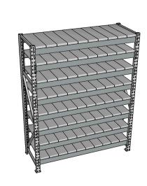 Стеллаж грузовой СГР 3000x1800x800 8 полок (металл) Стеллаж грузовой СГР 3000x1800x800 8 полок (металл)