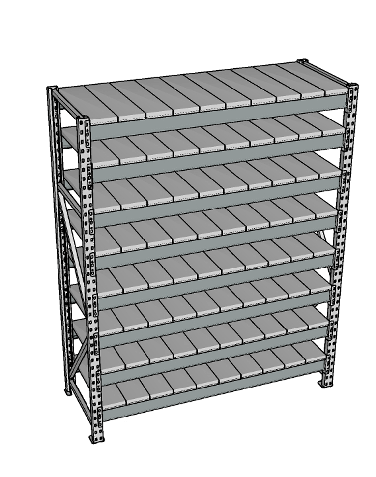 Стеллаж грузовой СГР 3000x1800x1000 8 полок (металл) купить в Томске Стеллаж грузовой СГР 3000x1800x1000 8 полок (металл) купить в Томске