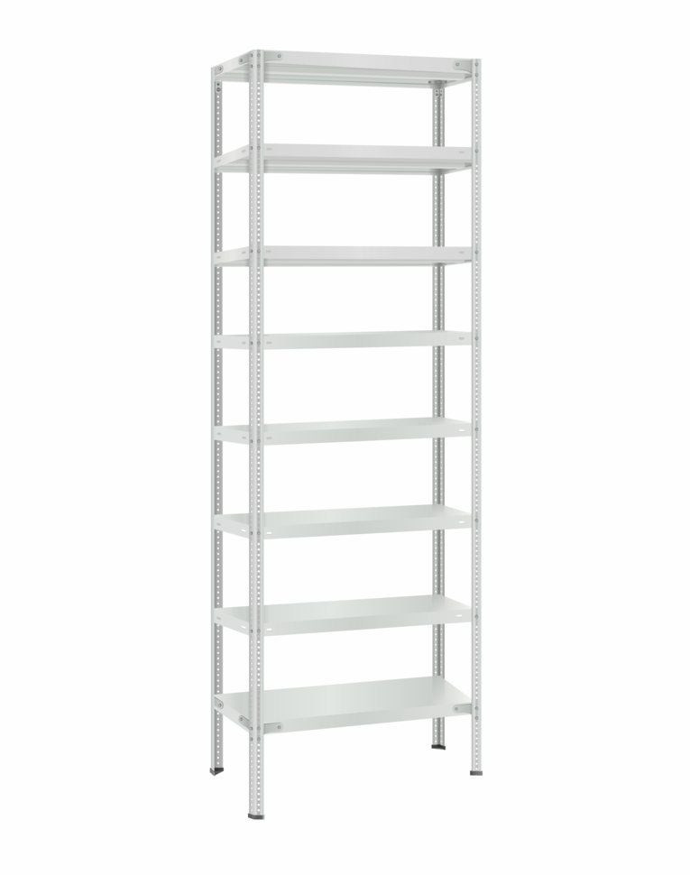 Стеллаж металлический Титан МС-500 2400х700х400 8 полок купить в Томске Стеллаж металлический Титан МС-500 2400х700х400 8 полок купить в Томске