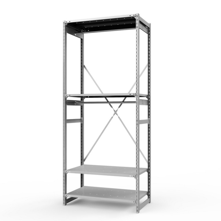 Стеллаж металлический ТСУ Универсал, 2500х1060х600 мм.Штанги: 2шт. Полки: металл перф. 4 шт. купить в Томске