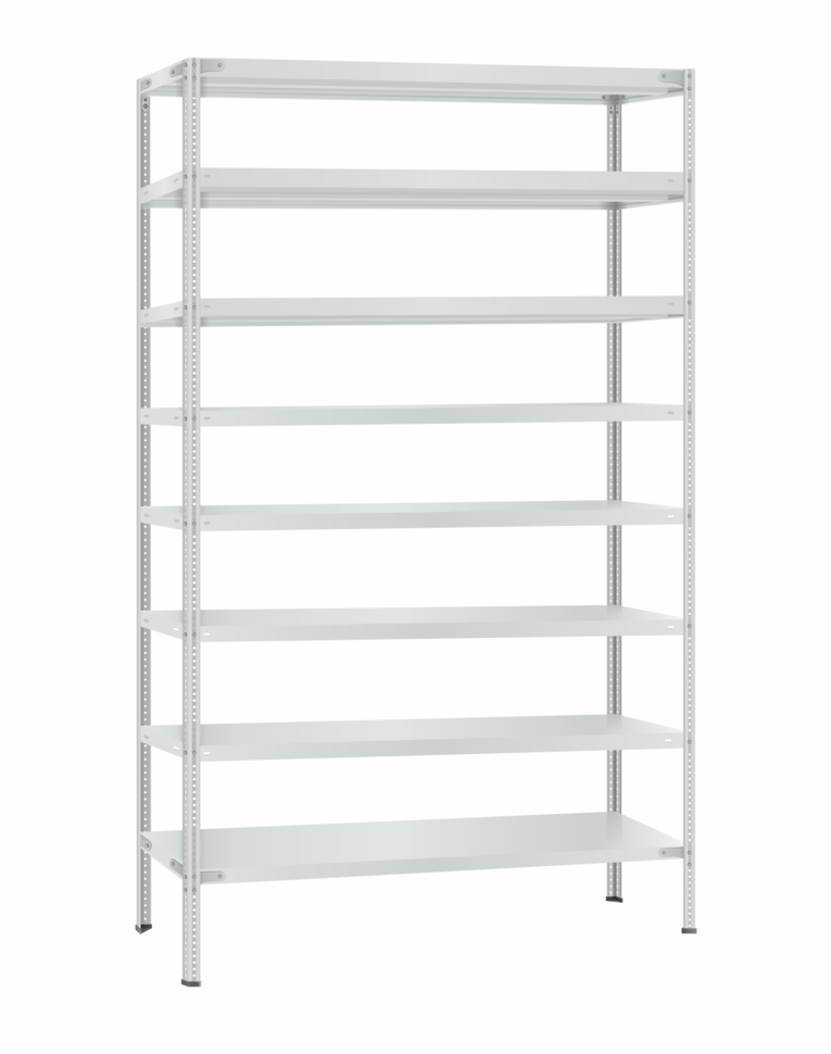 Стеллаж металлический Титан МС-500 3000х1200х300 8 полок купить в Томске Стеллаж металлический Титан МС-500 3000х1200х300 8 полок купить в Томске