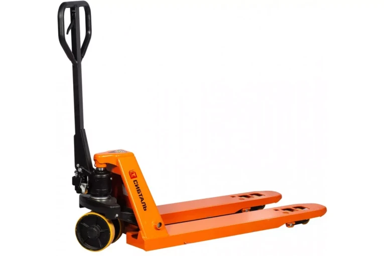 Гидравлическая тележка (рокла) ACR, 5 т, Вилы: 1150 Х 550, СибТаль, полиуретановые колеса купить в Томске