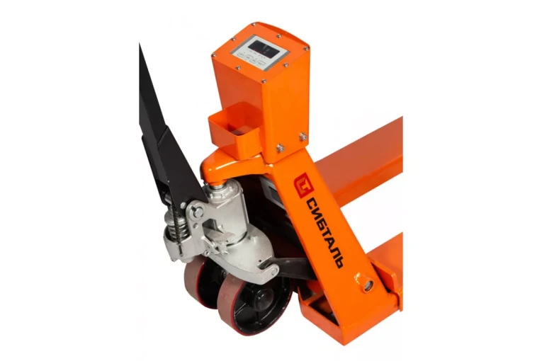 Гидравлическая тележка (рокла) ACR-ES c весами, 2,5 т, Вилы: 1150 Х 550, СибТаль, полиуретановые колеса купить в Томске Гидравлическая тележка (рокла) ACR-ES c весами, 2,5 т, Вилы: 1150 Х 550, СибТаль, полиуретановые колеса купить в Томске