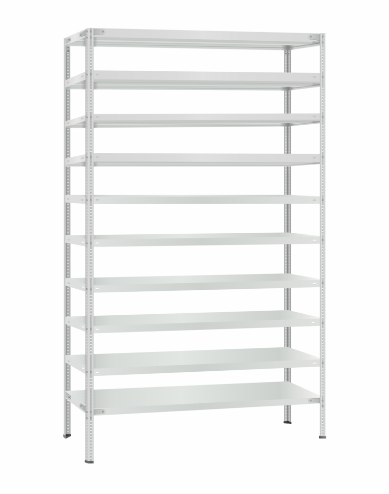 Стеллаж металлический Титан МС-500 3000х1200х300 10 полок купить в Томске Стеллаж металлический Титан МС-500 3000х1200х300 10 полок купить в Томске