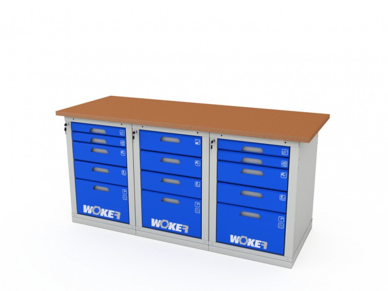 Верстак трехтумбовый WOKER PRO 3545.1800 купить в Томске Верстак трехтумбовый WOKER PRO 3545.1800 купить в Томске